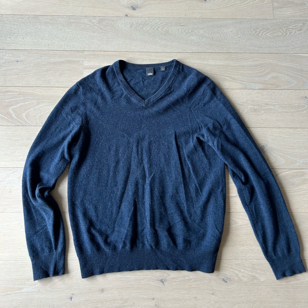Cullen 100% Cashmere V Neck Sweater